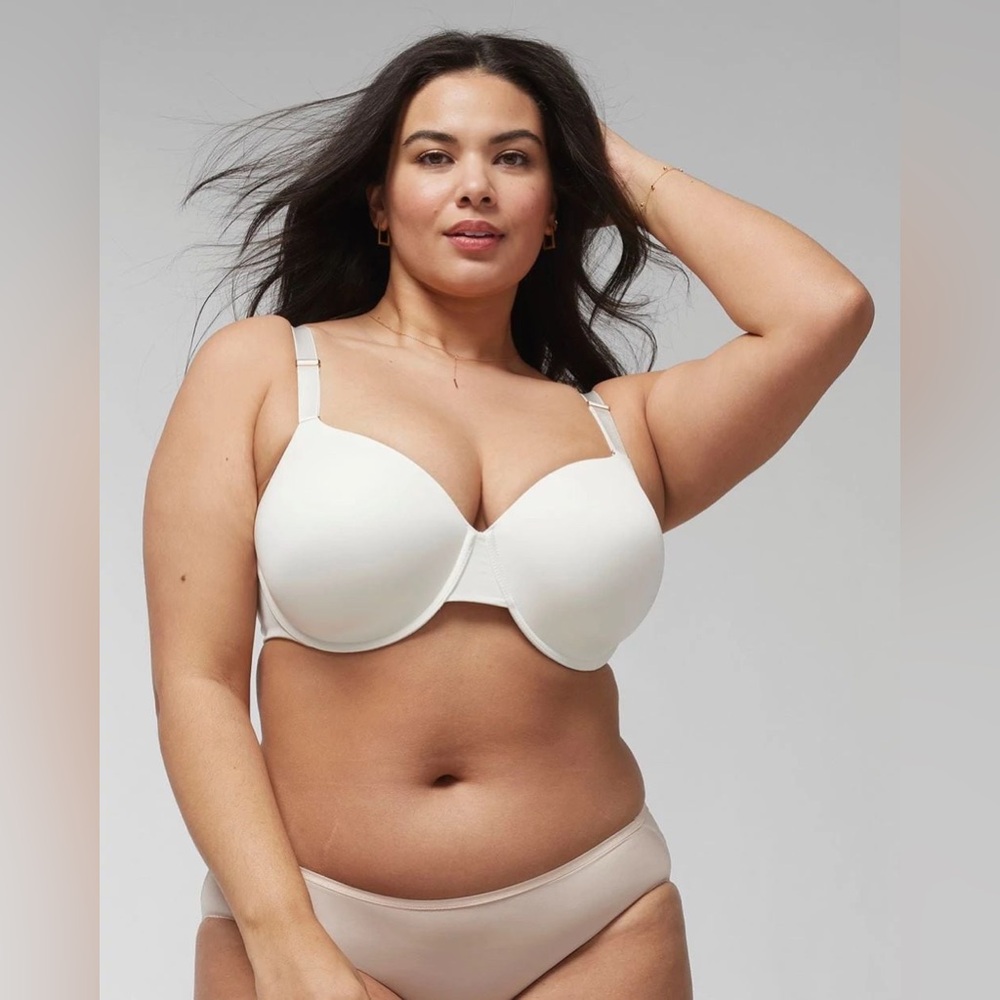 NWT Soma Vanishing 360 Perfect Coverage Bra 36DDD White Underwire Wide Band